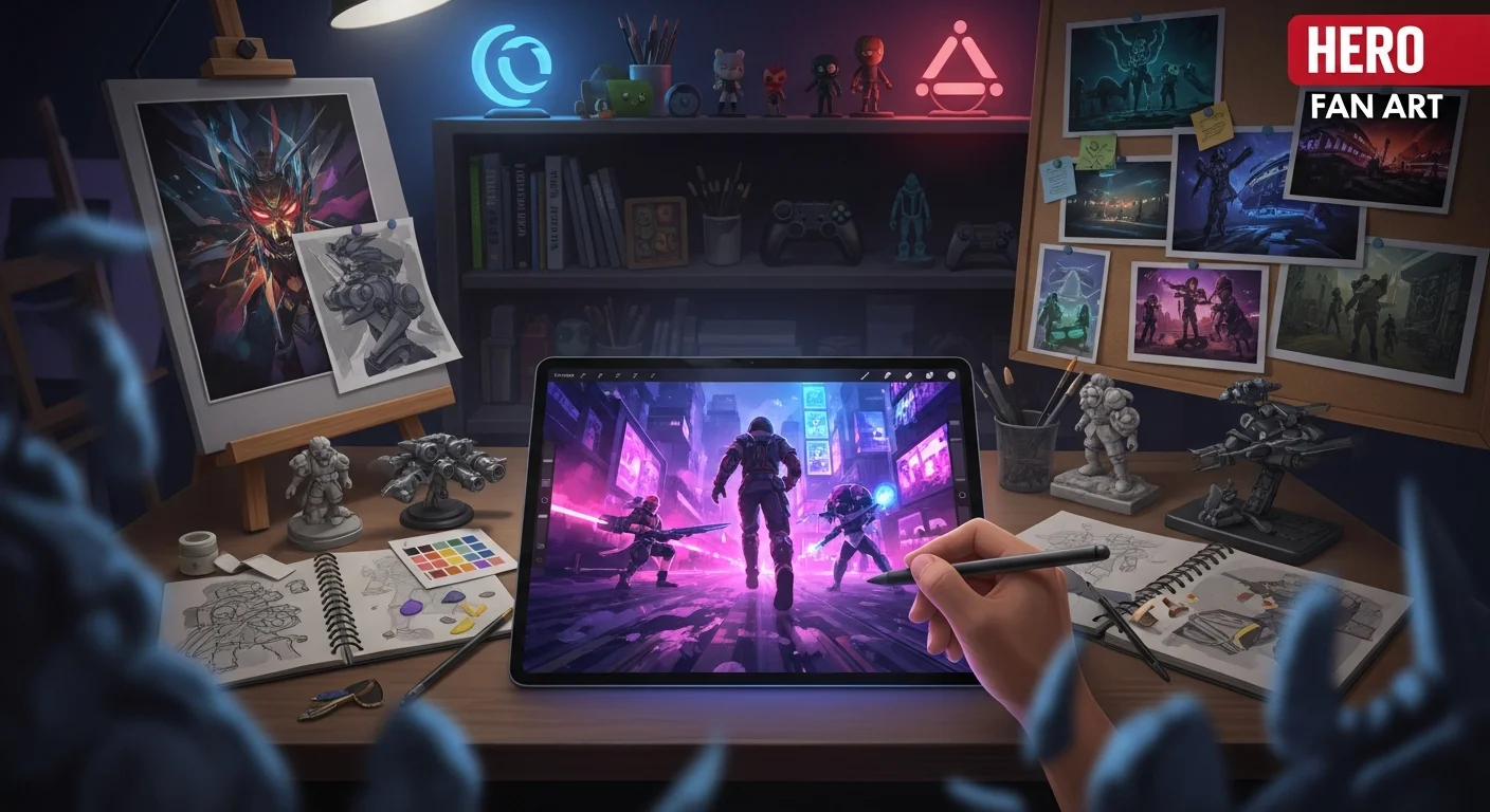 Detailed environmental concept art showing a futuristic cityscape